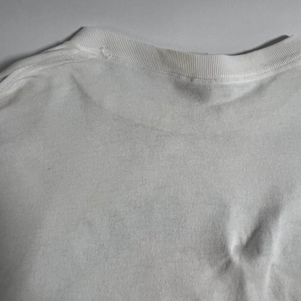 Fruit of the Loom Heavy Cotton Men’s XL White LS Crew Neck Surf Tee - Picture 8 of 8